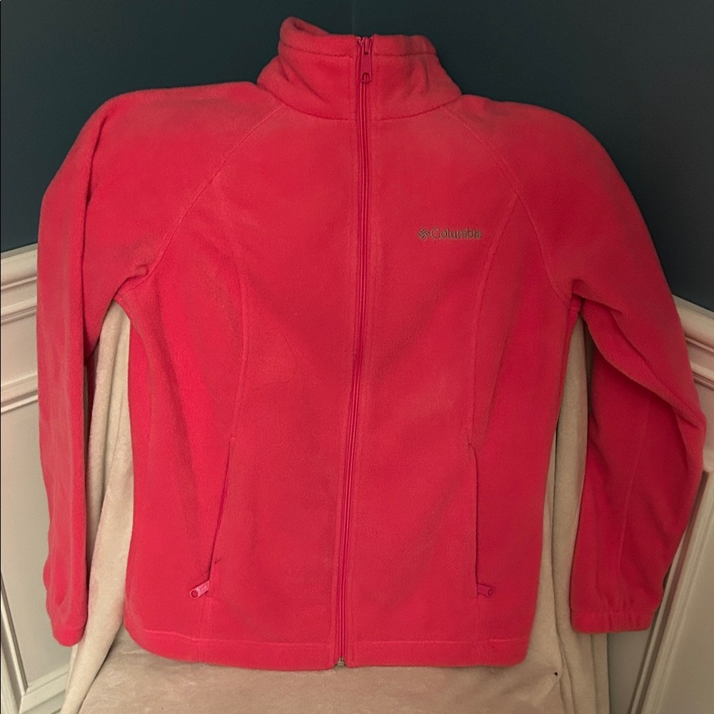 Columbia Vibrant Pink Full-Zip Fleece